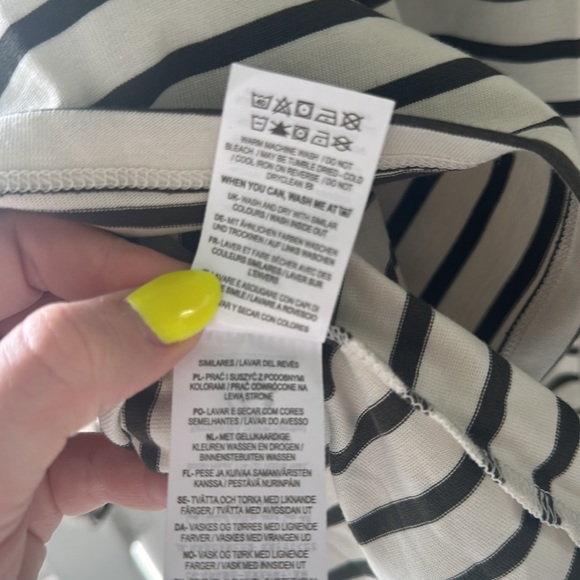 Boden Imogene Breton stripped shirt with puffy shoulders - Picture 7 of 8